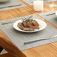 Vista 9 de Leetaltree - Manteles individuales, resistentes al calor, antideslizantes, para mesa de comedor, lavables, duraderos, tejido de PVC