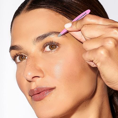Miniatura 5 de Tweezerman Mini pinzas inclinadas y punta – Juego de pinzas para cejas, pinzas de viaje para cejas, vello facial