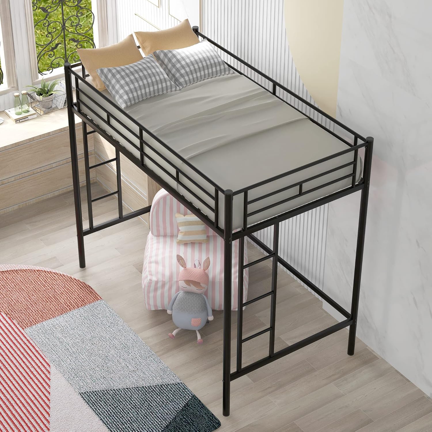 Longrune Twin Loft Bed with TwoSide Ladders & South Africa Ubuy