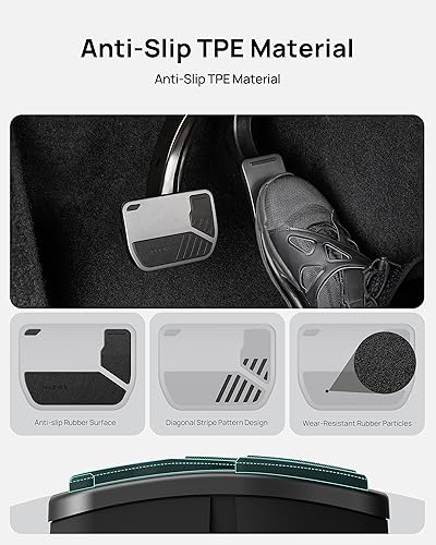 Miniatura 5 de HALOBLK Pedales antideslizantes de rendimiento para Tesla Model 3 Model Y Accesorios