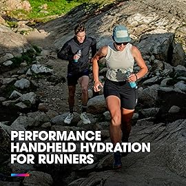 HydraPak SkyFlask Speed - Collapsible Handheld Running Water Bottle (350ml) - Adjustable Strap, Lightweight, Spill-Proof Cap