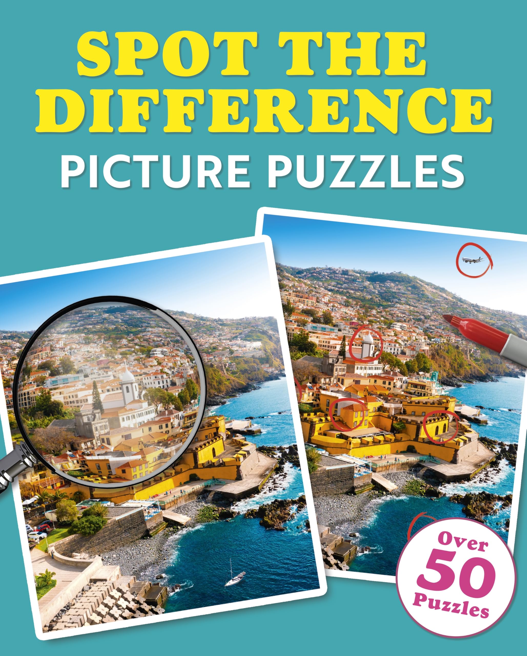 Spot the Difference Picture Puzzles: Over 50 Puzzles
