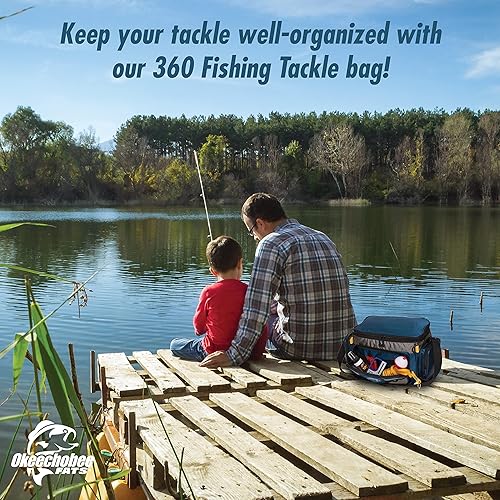 Miniatura 4 de Bolsa de aparejos de pesca 360 grados | Bolsa de pesca de lados suaves | Incluye 3 cajas de accesorios de pesca | Bolsa de carga superior para