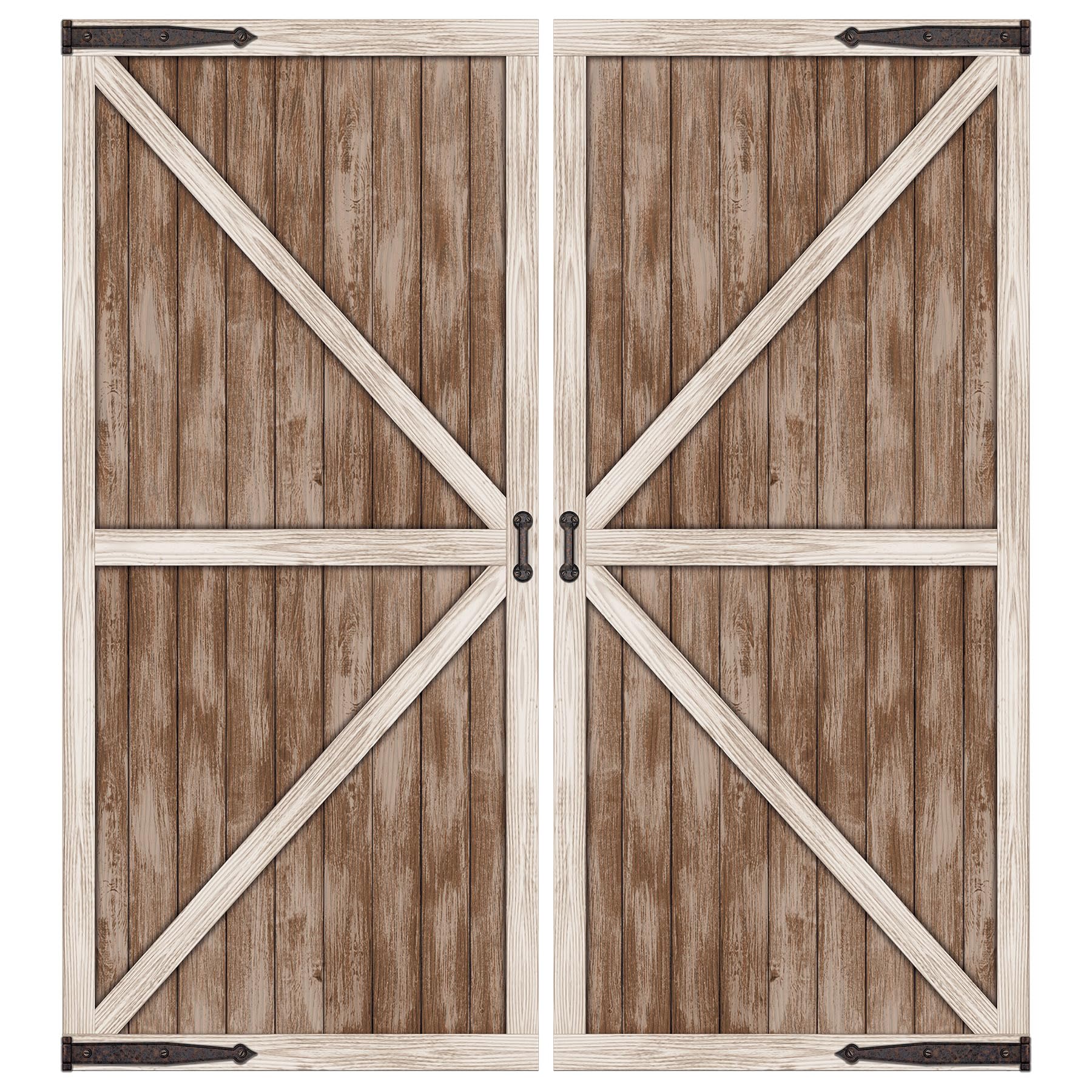Amazon.com: Beistle 7' x 6' Cardboard Rustic Barn Door Photo Prop ...