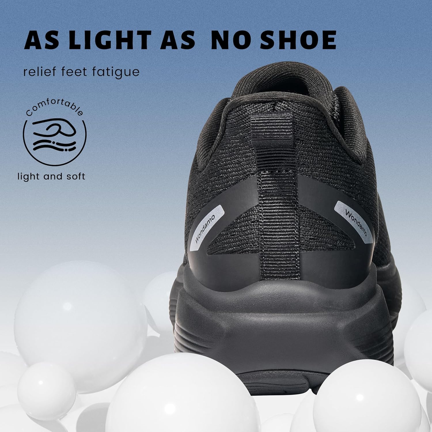 Wondamo Women's Walking Shoes Slip On Comfortable Rebound Running Tennis Shoes Lightweight Breathable Non Slip Supportive Casual Athletic Fashion Sneakers - Image 7