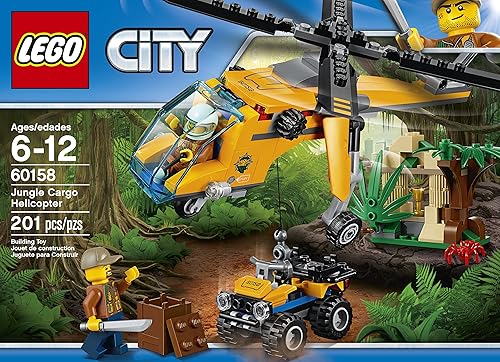 Miniatura 2 de LEGO City Jungle Explorers Jungle Cargo Helicopter 60158 Kit de construcción (201 piezas)