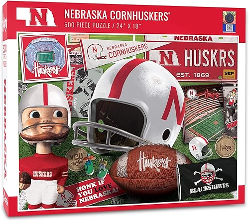 YouTheFan - Rompecabezas serie retro NCAA, 500 piezas, Multicolor, L