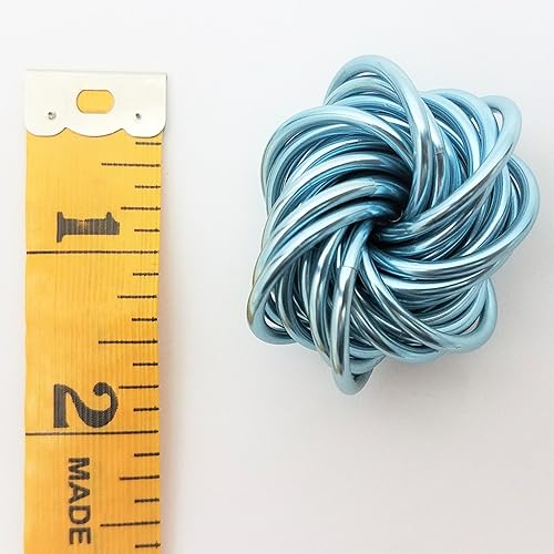 Miniatura 157 de Möbii Fidget Ball (Solid Color): Quiet Mobius ADHD Anxiety Stim Stress Relief Toy Tool for Home Travel Office or Desk (XL(Daydream), Full, Dark Iris)