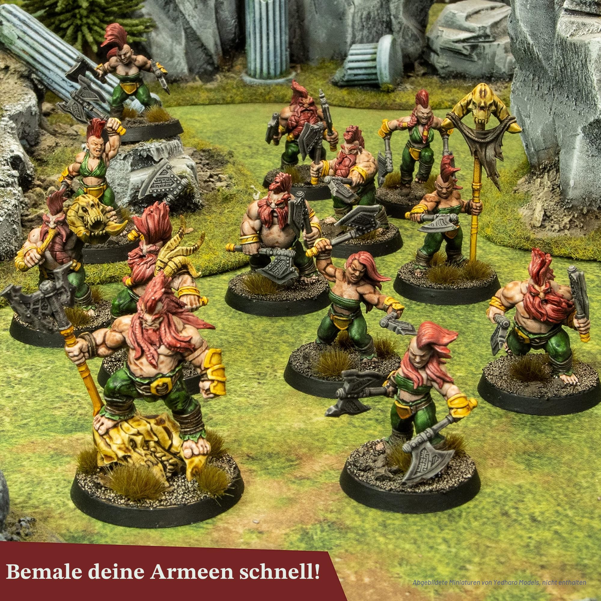 The Army Painter, Speedpaint 2.0 Complete Paint Set, 90 x 18ml Modellbau Farben, inkl. 10 Metallics, 1 Medium& 3 Pinsel - Modell Farben für Wargames Tabletop Figuren & Dnd Miniatures