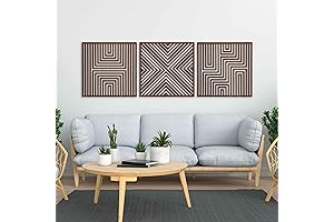 Modern Wood Wall Art Geometric: Enhance your Home with Abstract Decor