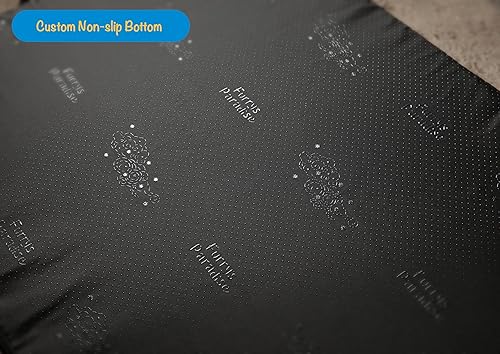 Miniatura 4 de Furry's Paradise Cuddler - Cama impermeable para mascotas con fibras recicladas y parte inferior antideslizante (verde oliva, mediana)