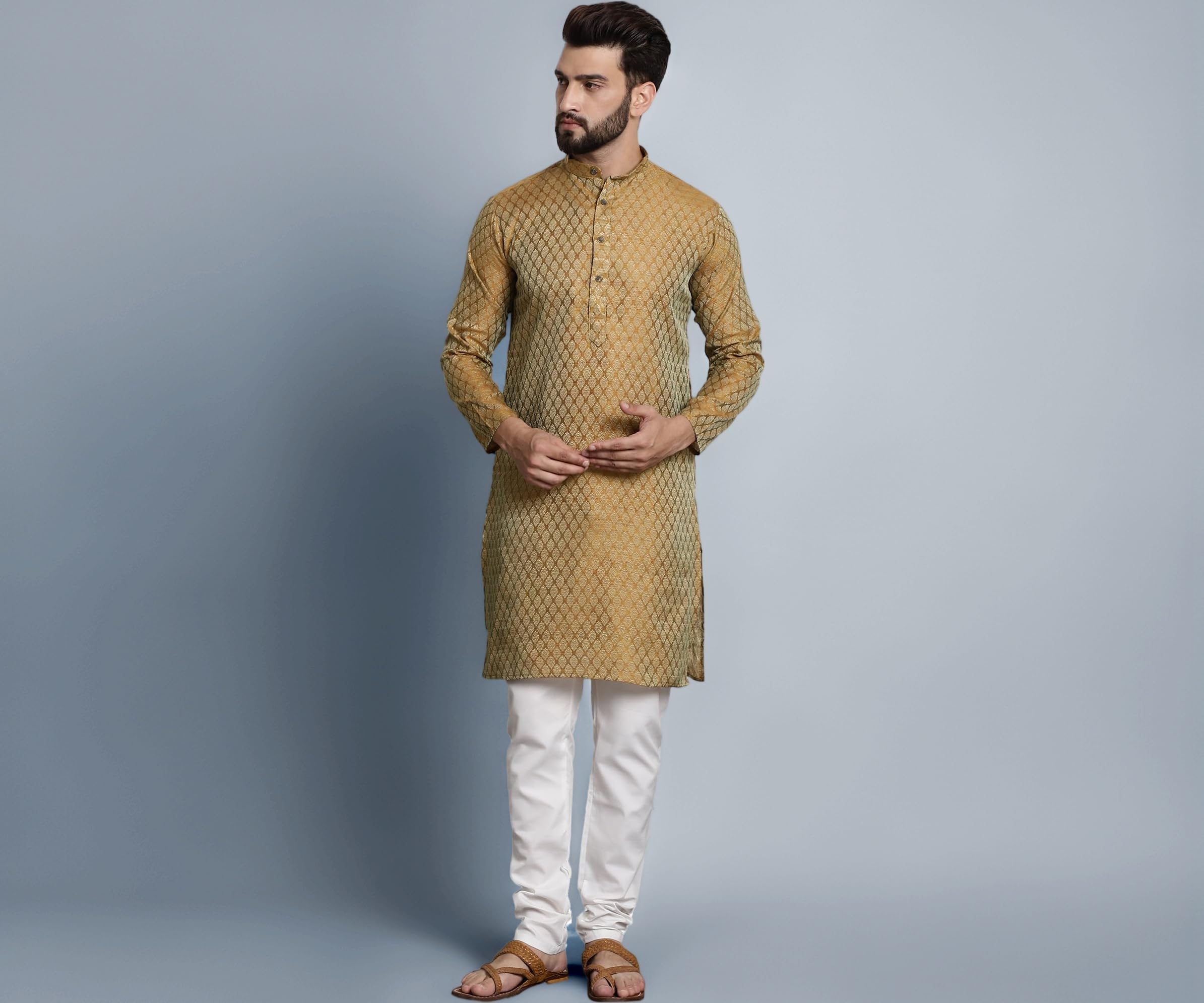 SOJANYA Men Kurta Pyjama Set