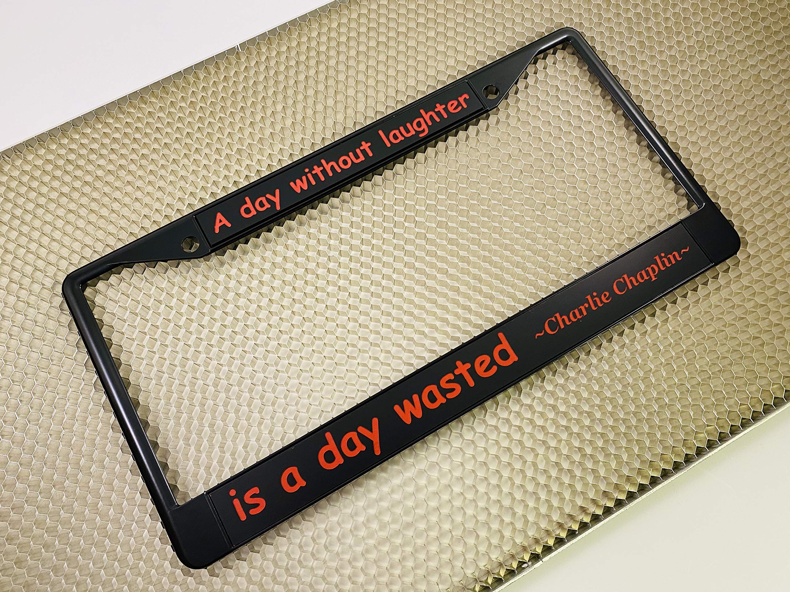 Custom Personalized Metal Laser Engraved Car License Plate Frame with Free caps - Picture 95 of 132