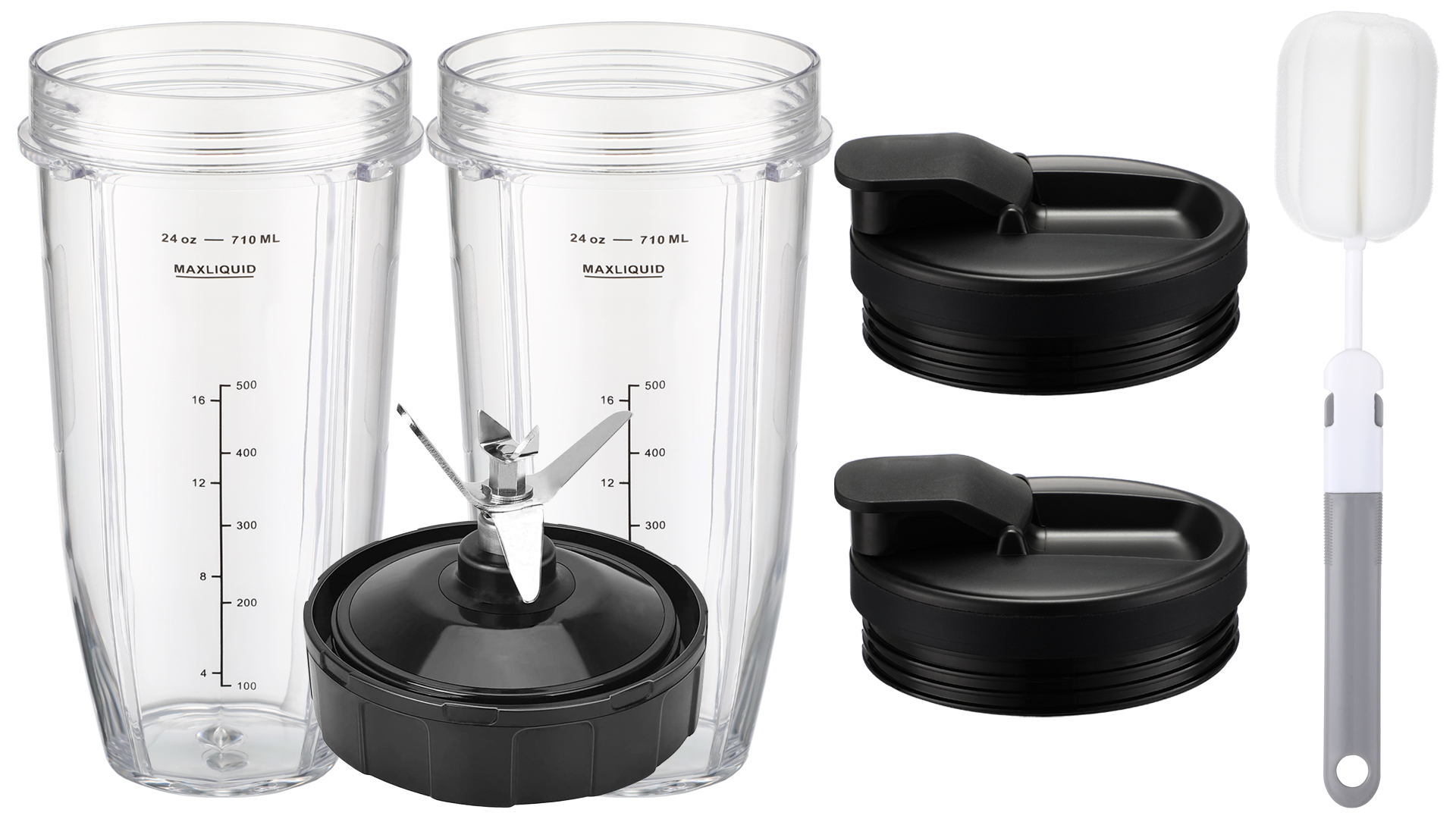 Amazon.com: For Ninja Blender Cups Replacement Parts, 2 x 24oz