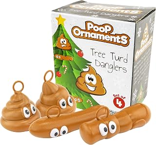 Fairly Odd Novelties Poop Ornaments, Brown