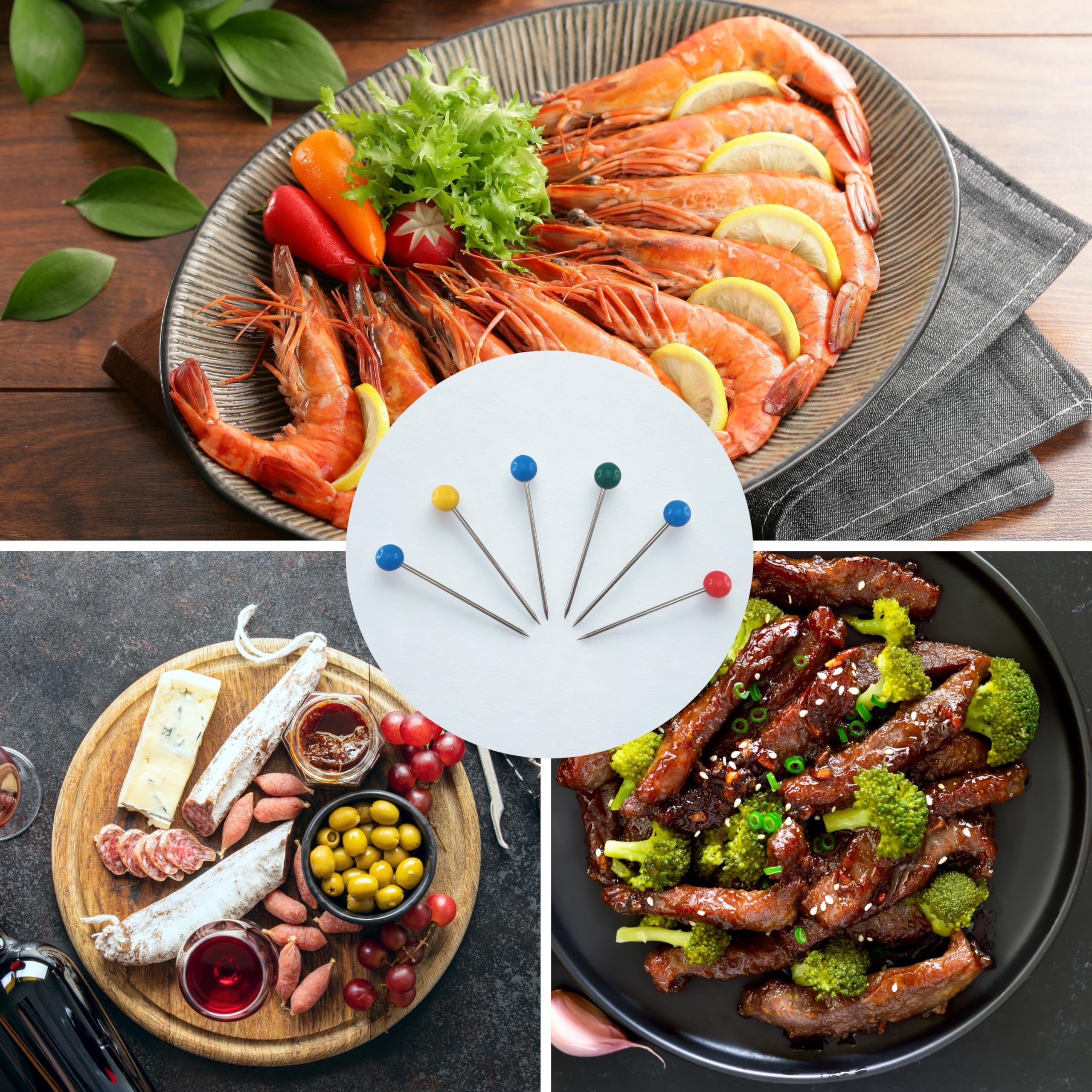 Plat de Service 23 Pièces - Service Crustacés en Acier Inoxydable - Plateau 40 cm, Support Plateau, Curettes à Homard, Cuillères à Huitre