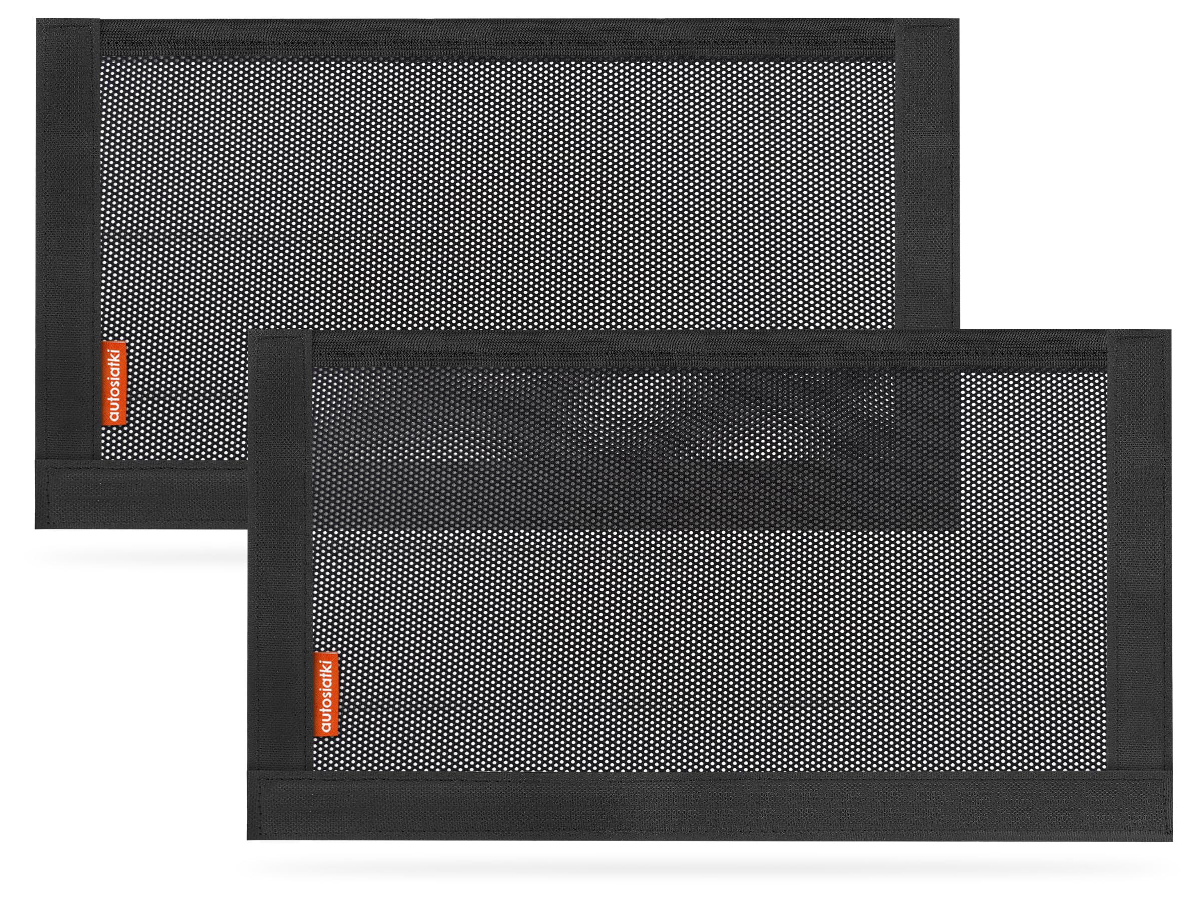 TrunkExpert, Nano-Netztasche mit Klettverschluss Universelle Kofferraum Netztasche, 40 cm x 20 cm Organizer-Tasche, Auto, Netztasche mit Starken Klettstreifen für Auto, Kofferraum, Gepäcknetz, 2 Stück