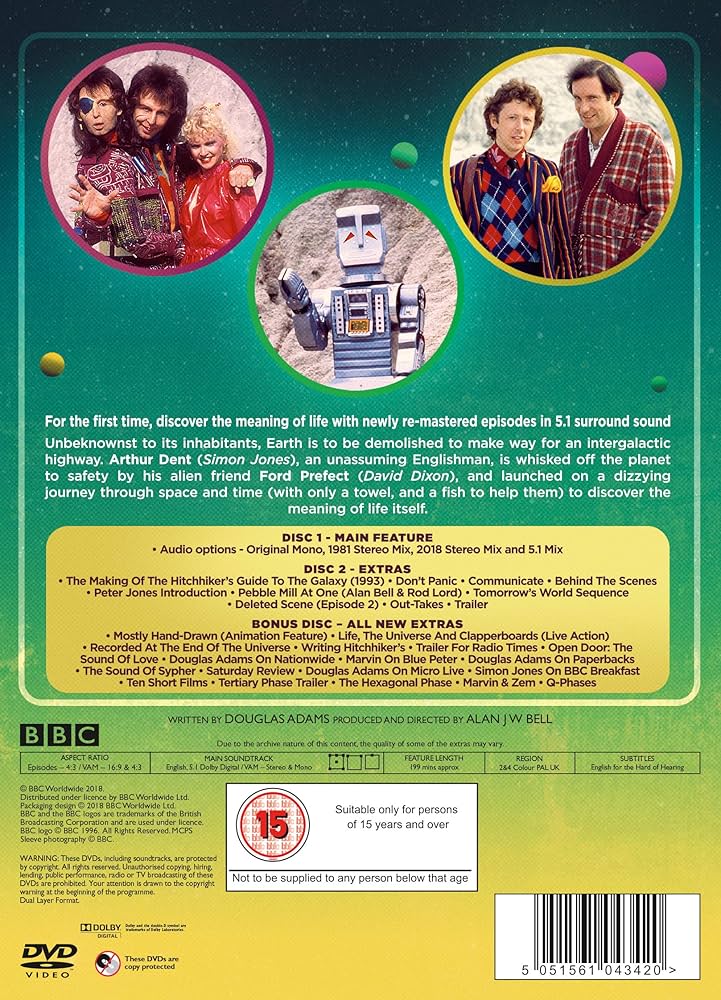 Amazon.co.jp: 銀河ヒッチハイク・ガイド TVシリーズ DVD完全版
