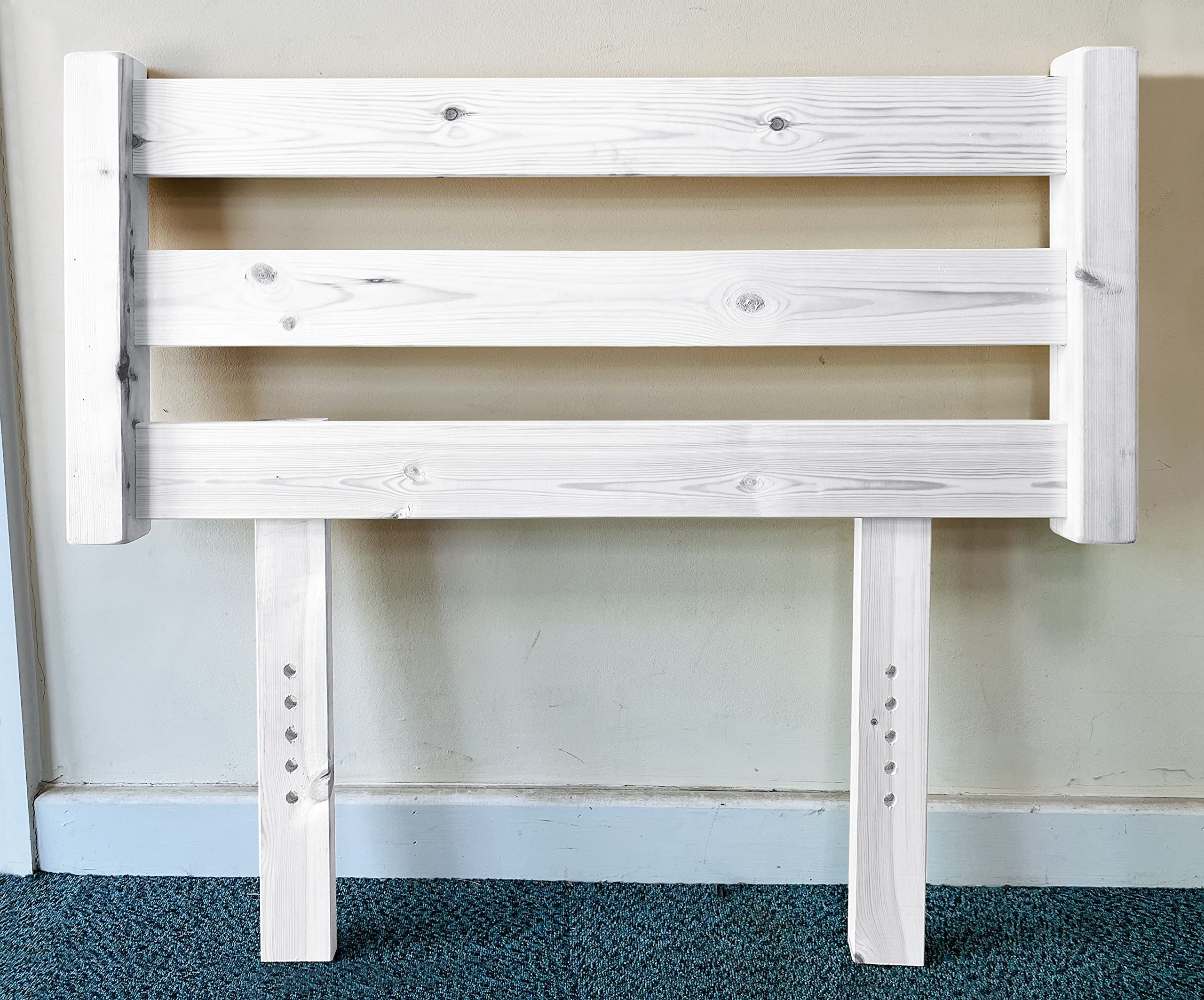 STRICTLY BEDS&BUNKS Solid Pine Headboard (White, 5ft Kingsize)