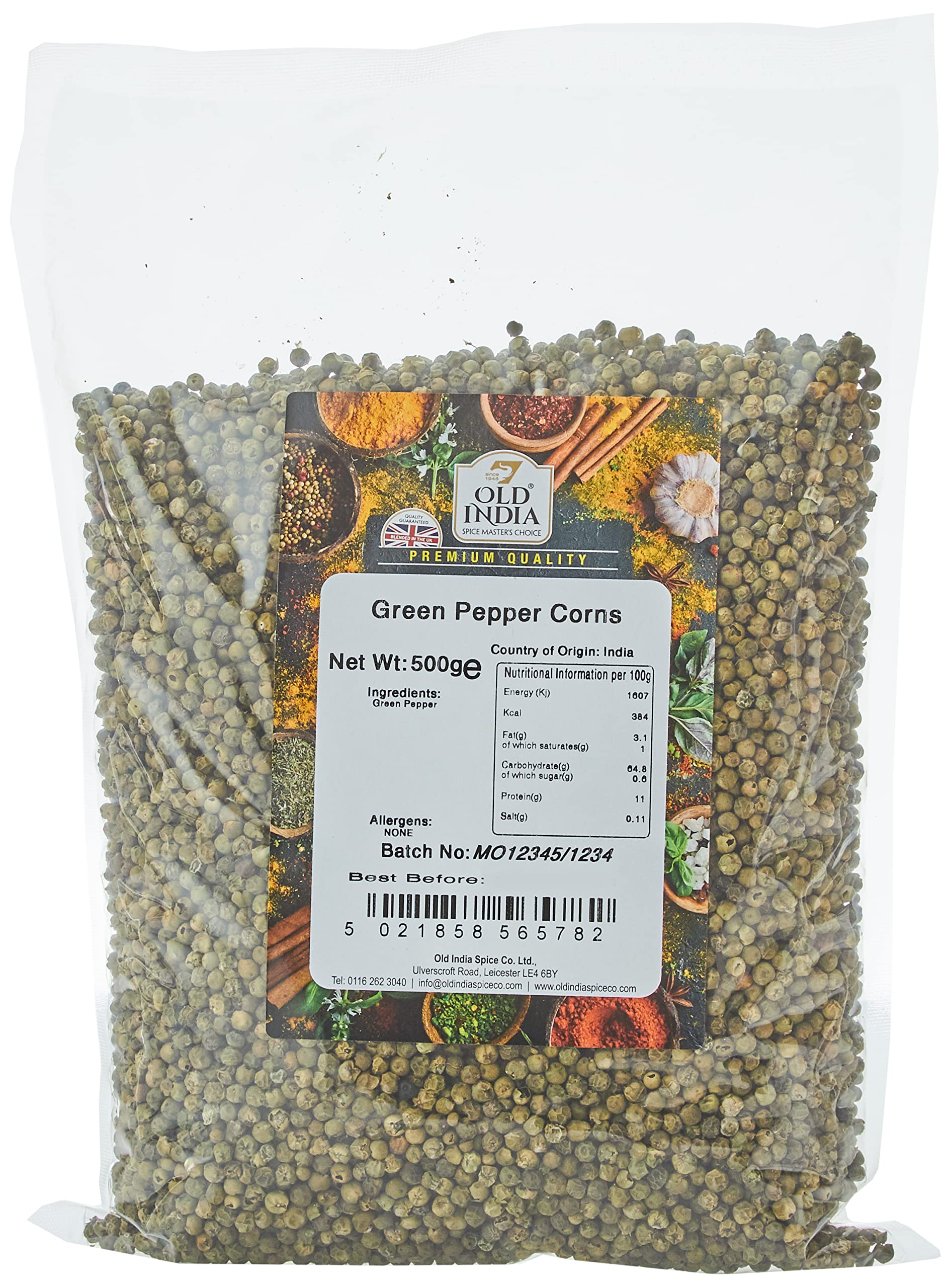 Old India Green Pepper Corns 500 g