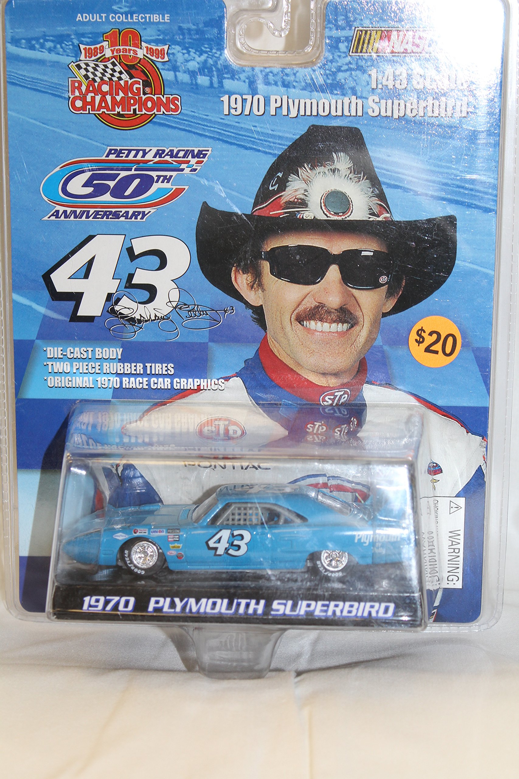 1970 Plymouth Superbird 43 Petty Racing 50th Anniversary 1:43