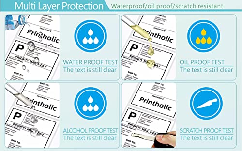 Image of 4 inch x 6 inch Direct Thermal Labels Roll, 450 Labels /Roll, White Perforated Shipping Labels Compatible with Zebra, Elton Printers(8 Rolls)