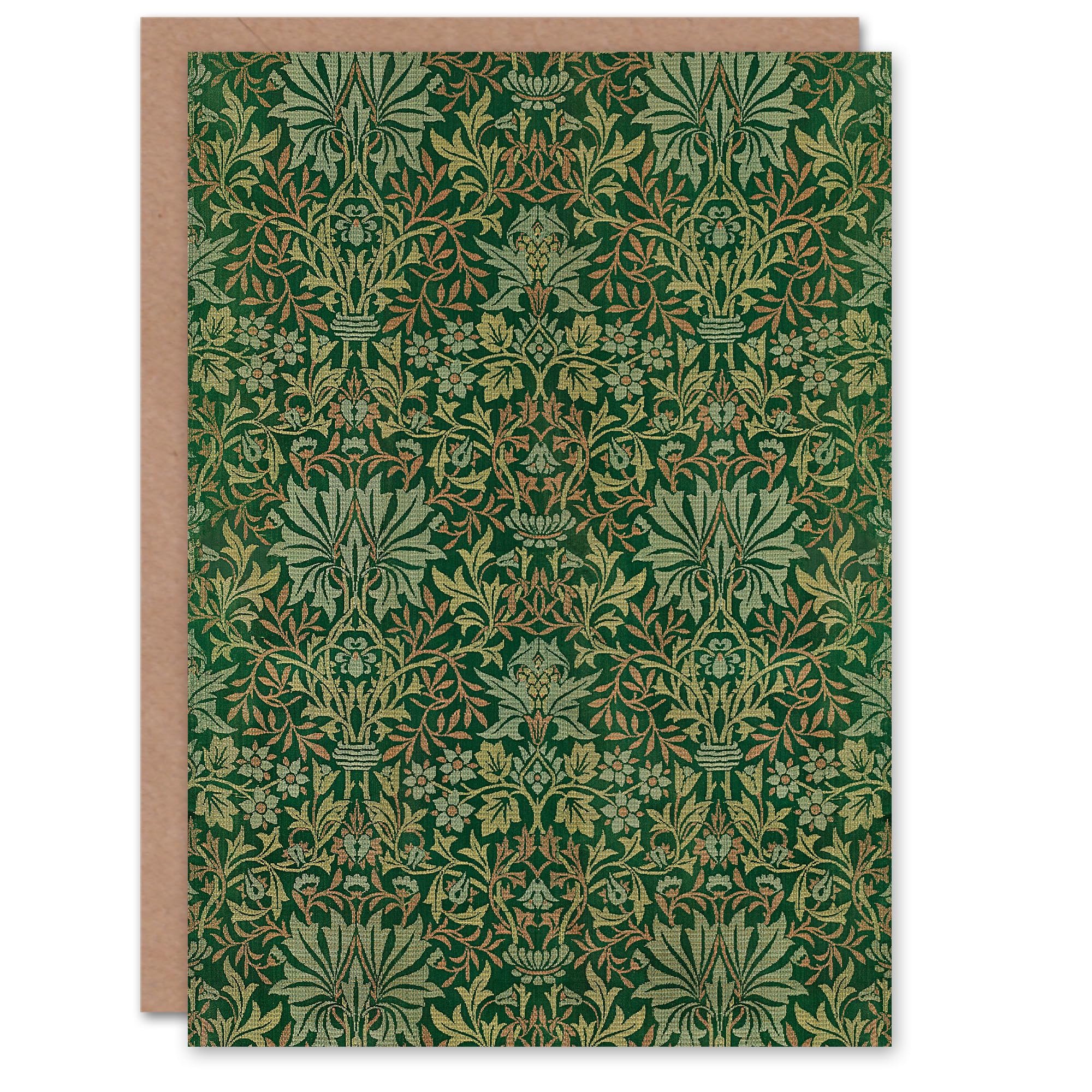 Artery8 William Morris Art Card Flower Garden Textile Pattern