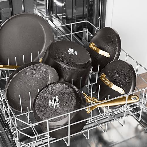 Miniatura 8 de GreenPan GP5 - Juego de utensilios de cocina antiadherentes de cerámica anodizada dura, 14 piezas, resistente a los arañazos de gran calibre,