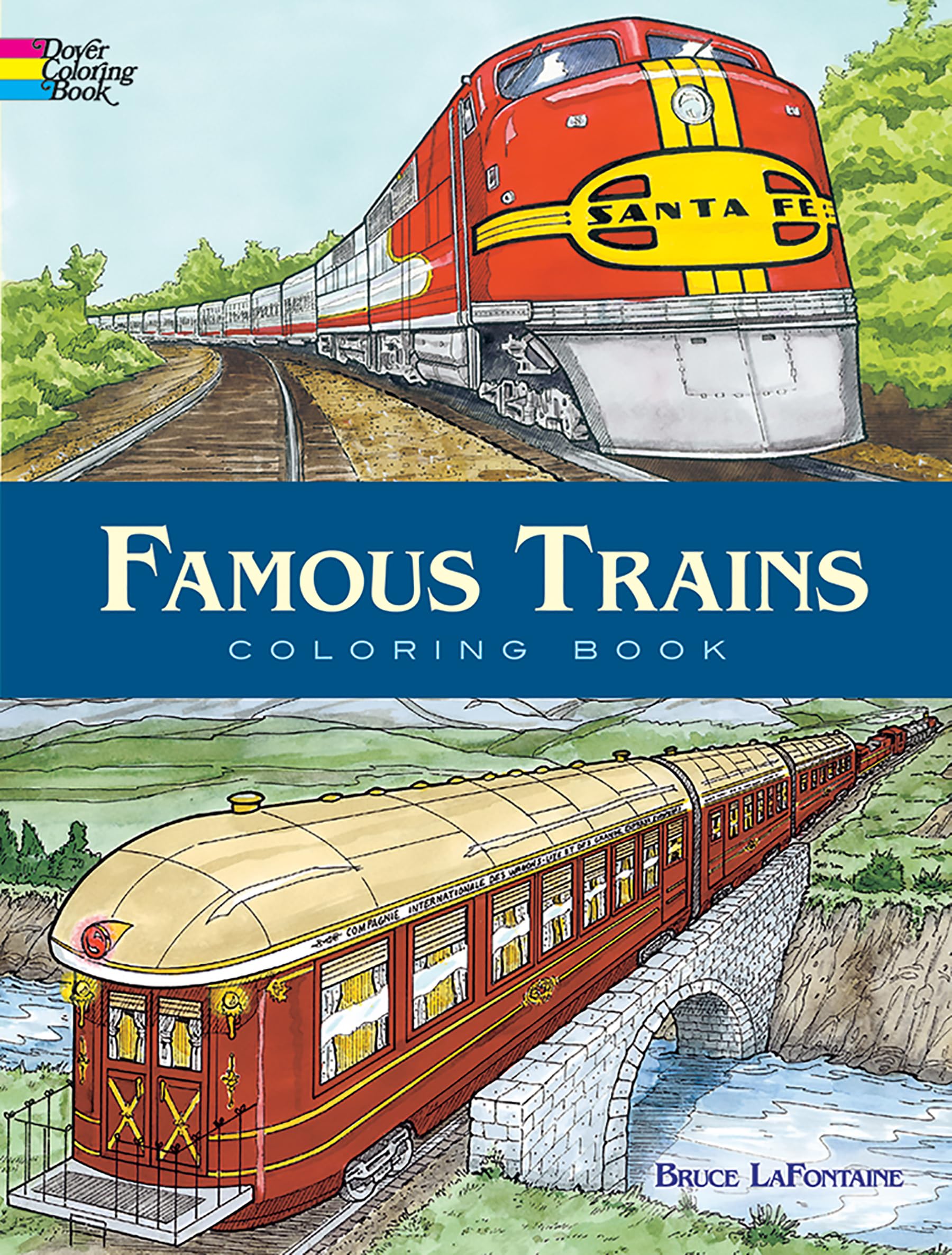 Famous Trains Coloring Book (Dover Planes Trains Automobiles Coloring ...