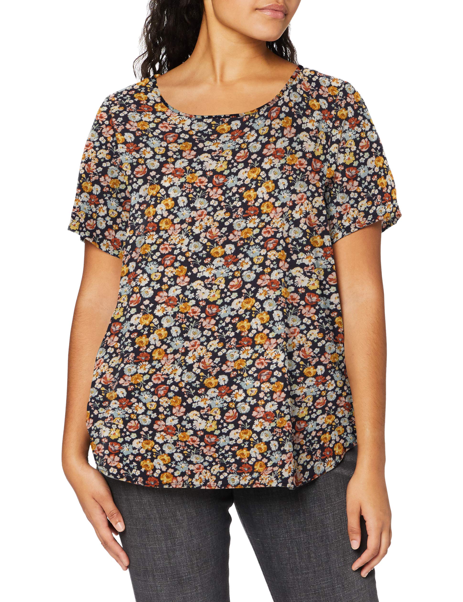 ONLY Carmakoma Carvica SS AOP Top Noos Camiseta para Mujer