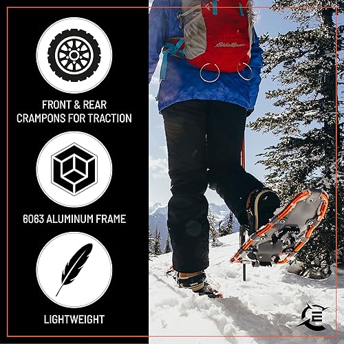 Miniatura 5 de Cascade Mountain Tech Lightweight Aluminum Frame Snowshoes