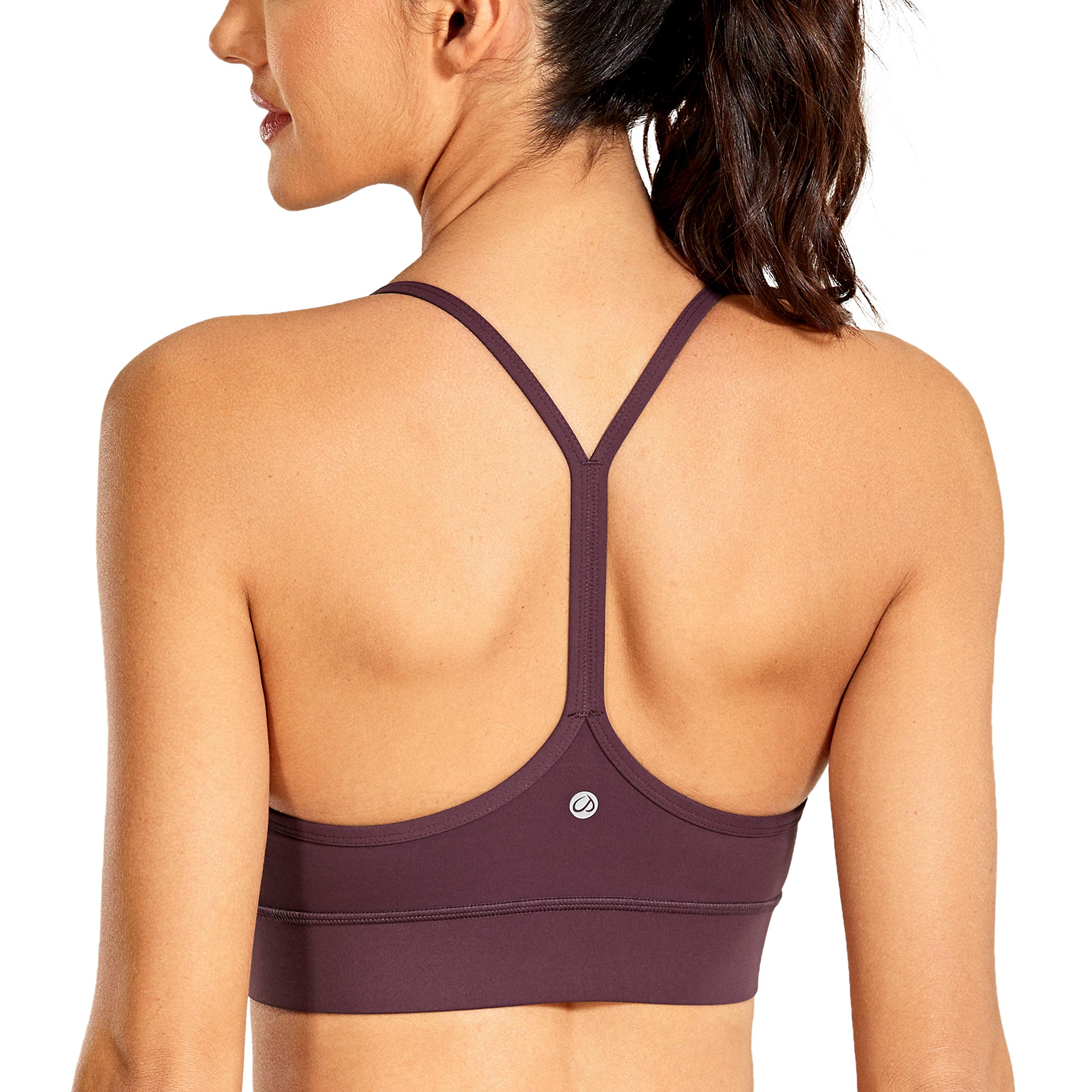 Y Back Racerback Sports Bras for Women - Spaghetti Straps Padded Yoga Sports Bras for Women