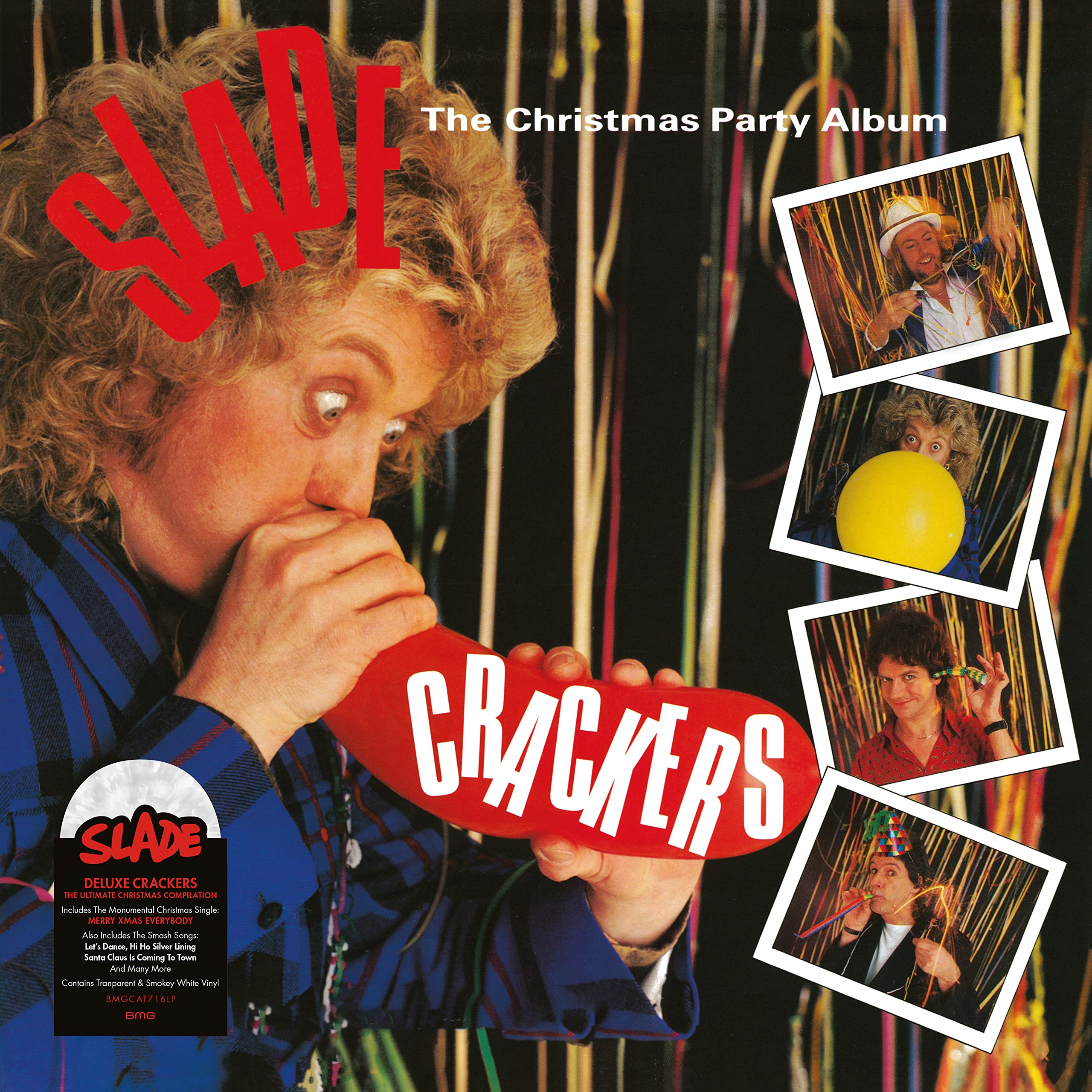 Slade Crackers Vinyl LP Limited Colored Snowflake Splatter New And Sealed