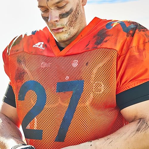 Miniatura 3 de Russell Athletic Boys Russell Athletic Boys Stock Practice Jersey Youth Football Gear & Training Equipment for Practice & Games