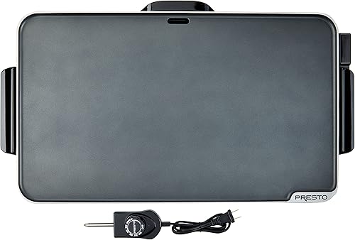 Miniatura 3 de Presto 07072 Plancha Slimline, negro, 22" y 06852 Sartén eléctrica de 16 pulgadas con cubierta de vidrio