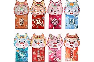 8 Convenient Year of The Dragon Red Envelopes for 2024 Festivities