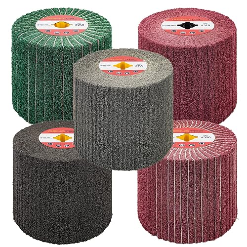 Non-Woven Wire Drawing Flap Wheel, 120x100mm, for Stainless Steel Satin