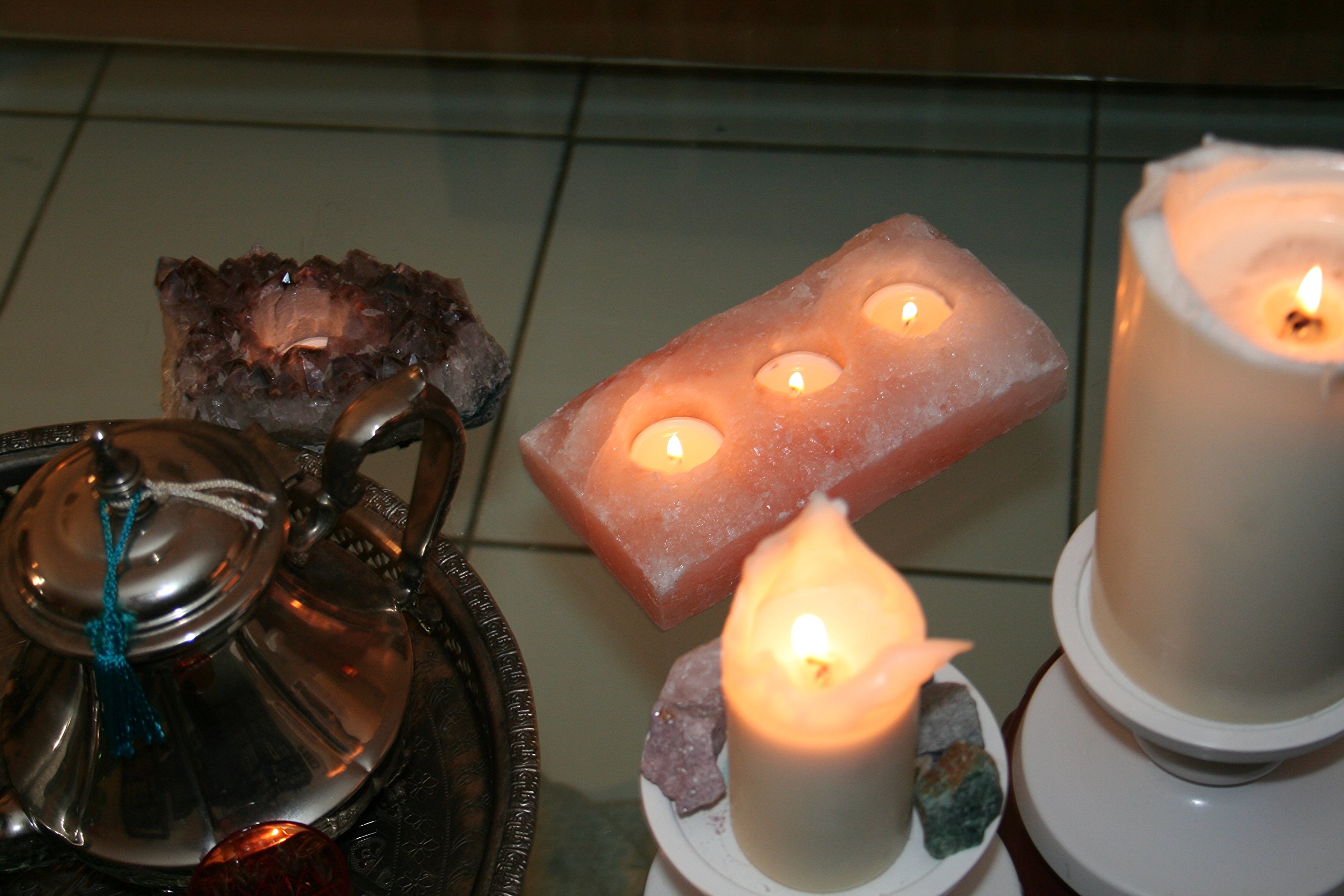 Natools LLC Himalayan Salt Tea Light Holder