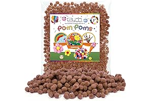 Caydo Brown Pom Poms for Crafts: Elevate Your Creative Projects