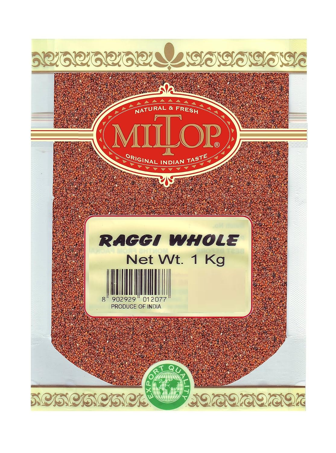 Miltop Ragi Sabut (Finger Millet Whole Grain) 1 kg Amazon.in Grocery