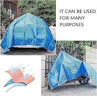 Vista 4 de codree Paños rectangulares de suelo para piscina, 9.7 x 6.7 pies, tela de polietileno impermeable para el suelo, lona cuadrada resistente al polvo