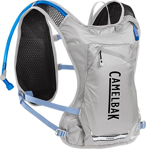 CamelBak Chaleco de hidratación Chase Race 4 para mujer, para grava, montaña, ciclismo y ciclismo de resistencia, depósito de 1,5 L, azul vapor