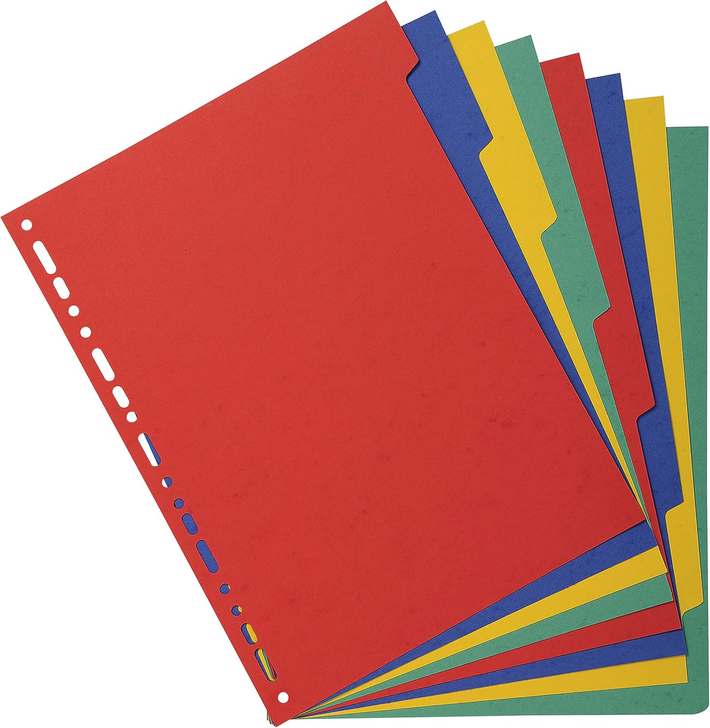 Exacompta - Ref 2008E - Forever Collection - 100% Recycled Dividers - Suitable for A4 Documents, 220gsm 100% Recycled Card, 8 Position - Multicoloured