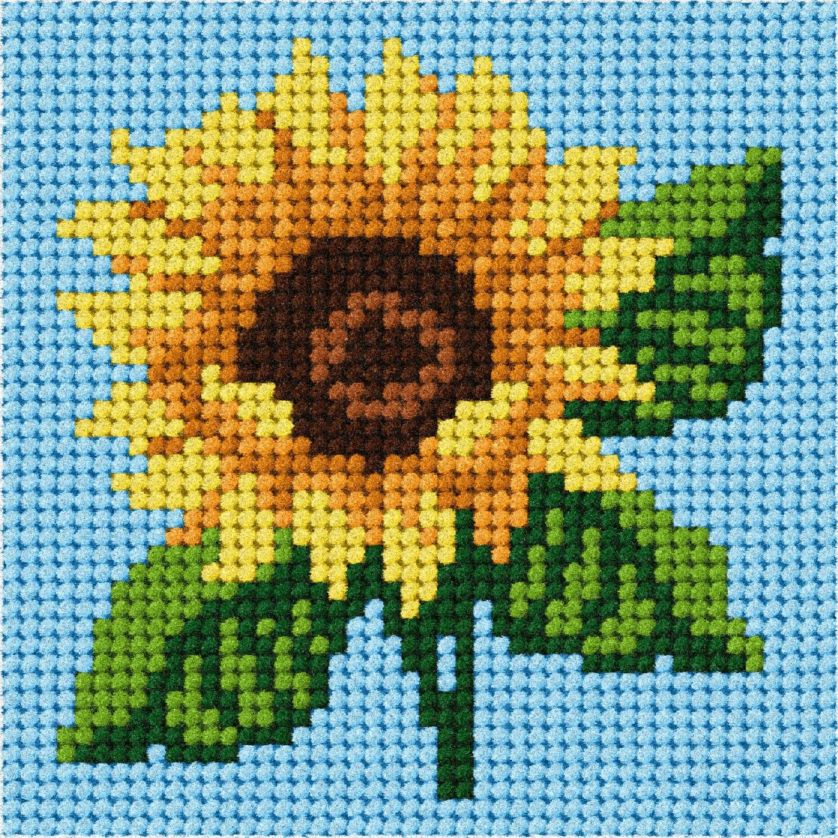 Orchidea Needlepoint Kit: My First Embroidery: Mini: Sunflower