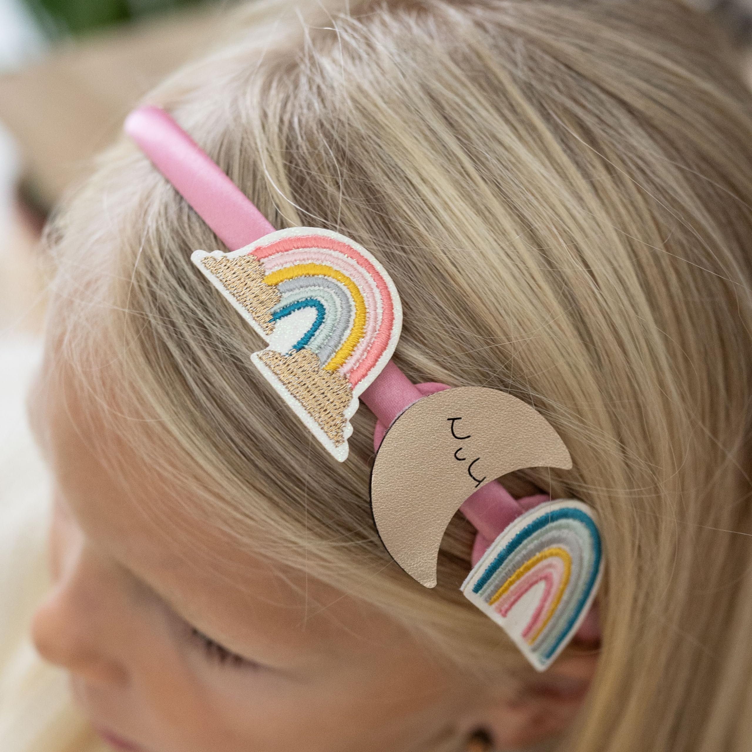 Papierdrachen Hair Accessories Set - Headband Velcro, rainbow, 1 stück (14er Pack) - Image 2