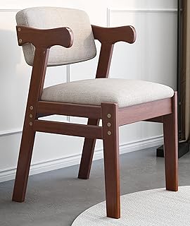 BALANBO Kids Study Chair Rubber Wood Height Adjustable Dining Chair/Office Chair/Leisure Chairï¼ˆBrownï¼‰