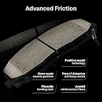 Vista 6 de Reemplazo de cerámica delantero de las pastillas de freno de disco TEC-908 para Toyota Camry Lexus IS250 GS300
