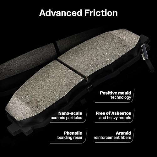 Miniatura 6 de Reemplazo de cerámica delantero de las pastillas de freno de disco TEC-908 para Toyota Camry Lexus IS250 GS300