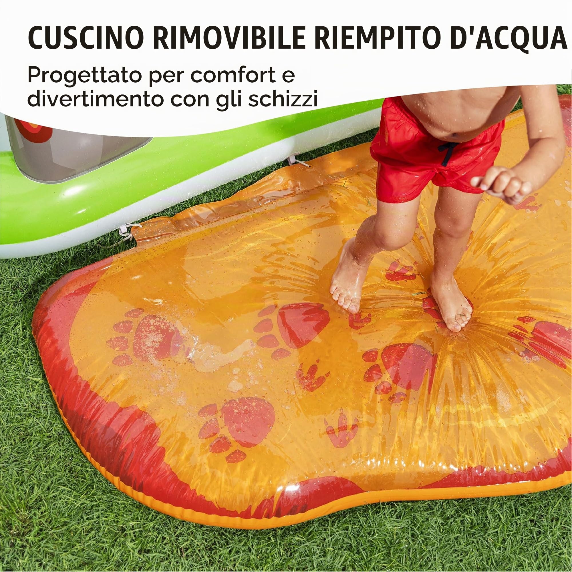 Bestway Playcenter gonfiabile Volcano Springs con piscinetta - 2,62 m x 1,88 m x 1,02 m