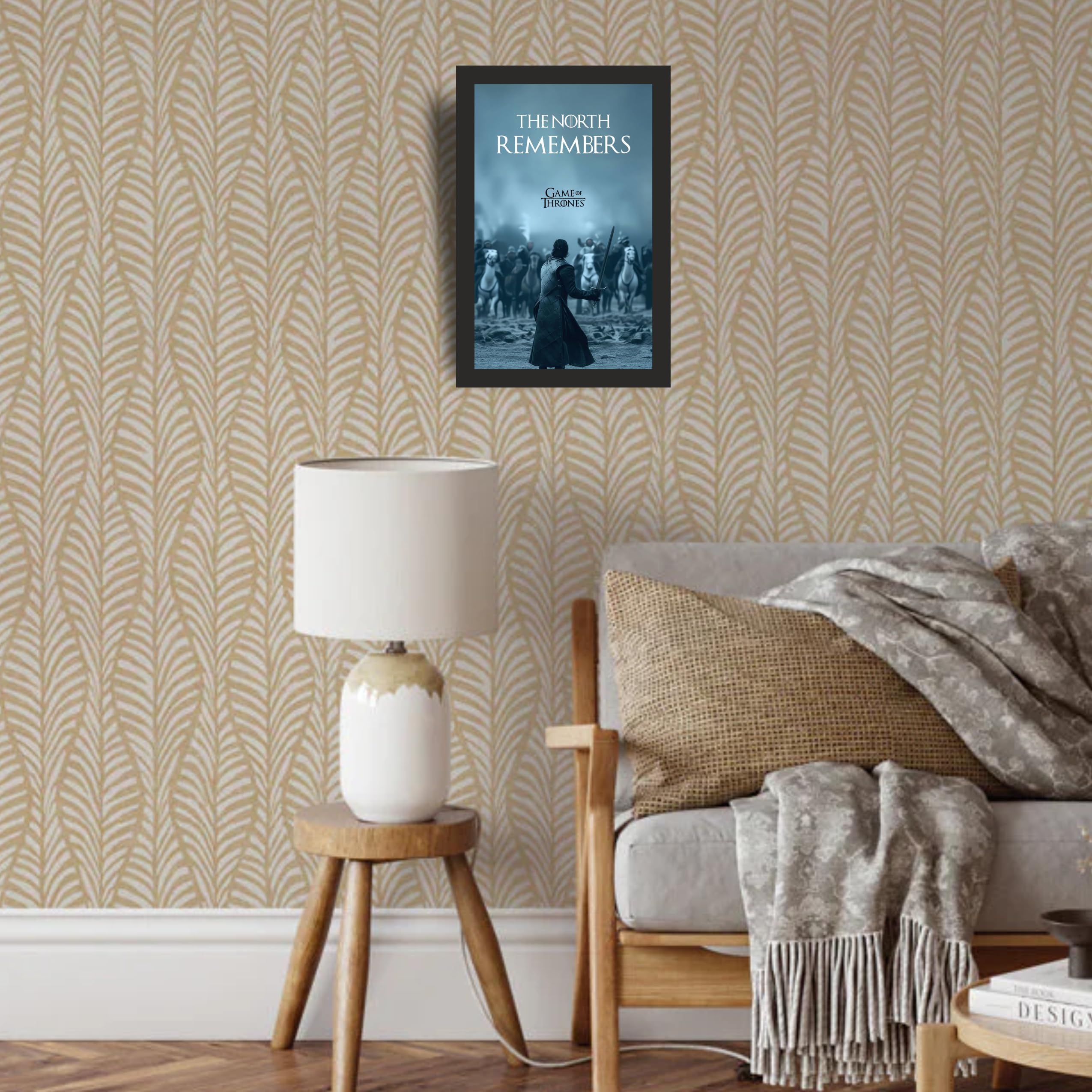North Remembers Icy Cavalry Wall Art Photo Frame A4 Black